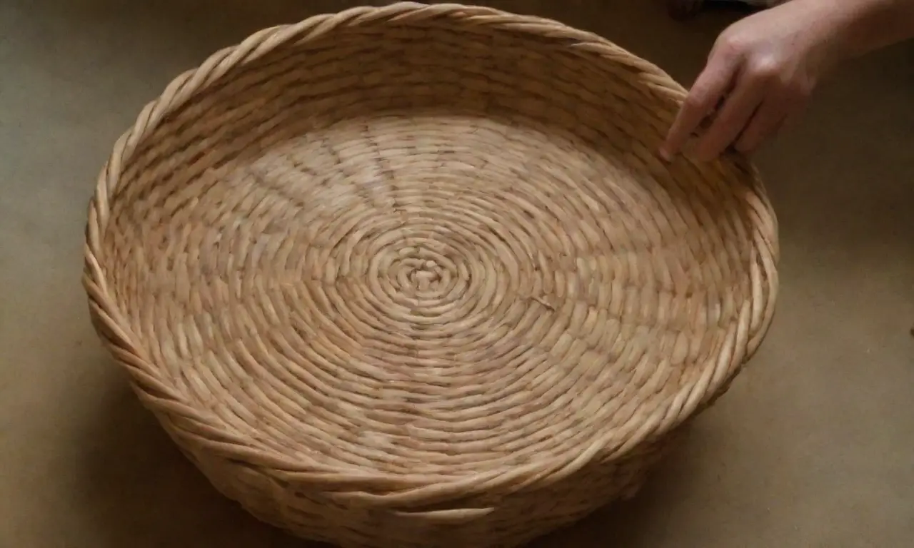 Haz un cesto de mimbre recolectando materiales, eligiendo diseño, tejiendo y decorando