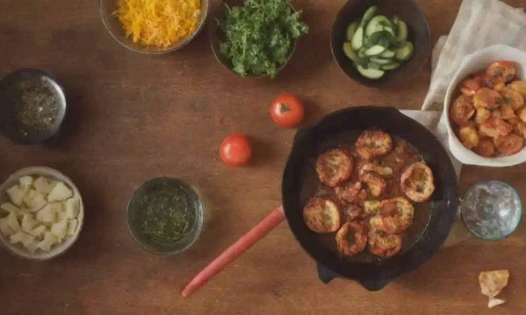 Utensilios de cocina modernos y coloridos para recetas rápidas y fáciles